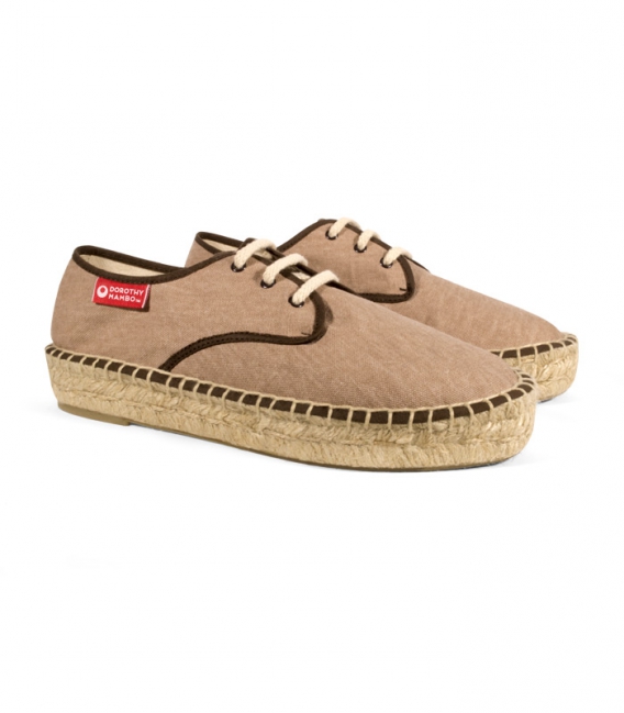 Alpargatas blucher de esparto para mujer, espardenyes de yute hechas a mano