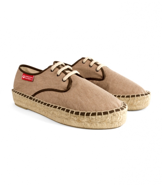 Jute esparto blucher espadrilles for woman handmade in Spain