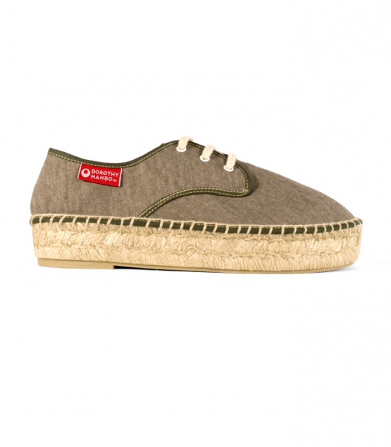 Women handmade esparto blucher jute espadrilles