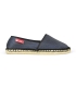 Original esparto handmade espadrilles with flat platform for women online black color
