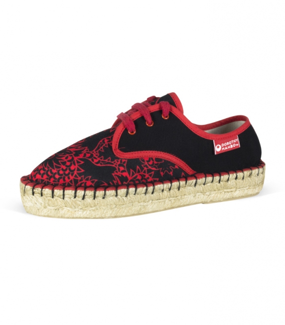 Platform sole esparto espadrilles shoes for women handcrafted in Spain