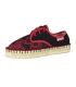Platform sole esparto espadrilles shoes for women handcrafted in Spain