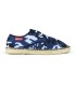 Men's lace up espadrilles with matching military print
