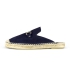 Slippers esparto flat sandals for women in navy blue
