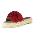 Flat leather esparto espadrilles shoes for women DELHI