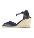 Valencian esparto wedge espadrilles shoes for woman in blue