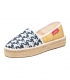 Handmade esparto platform sole printed camping Espadrilles for women