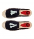 Alpargatas estilo babuchas con suela plana de esparto para hombre en color azul marino oscuro