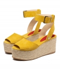 Sandalias con plataforma para mujer MILOS MUSTARD